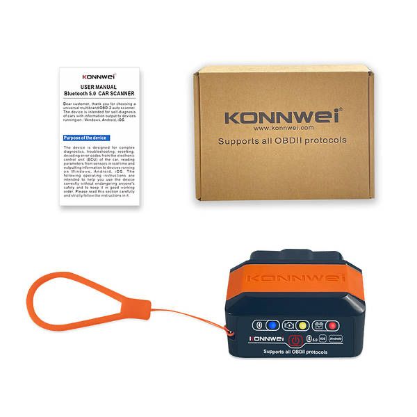Konnwei KW905 Bluetooth 5.0 діагностичний OBD 2 сканер