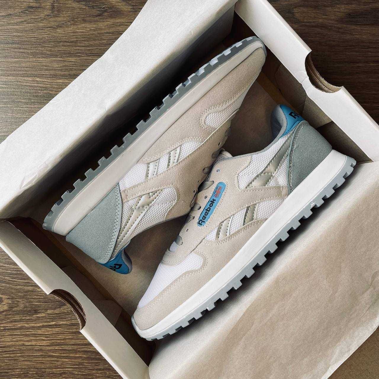 Кроссовки Reebok Clаssіc Light Beige Grey Blue