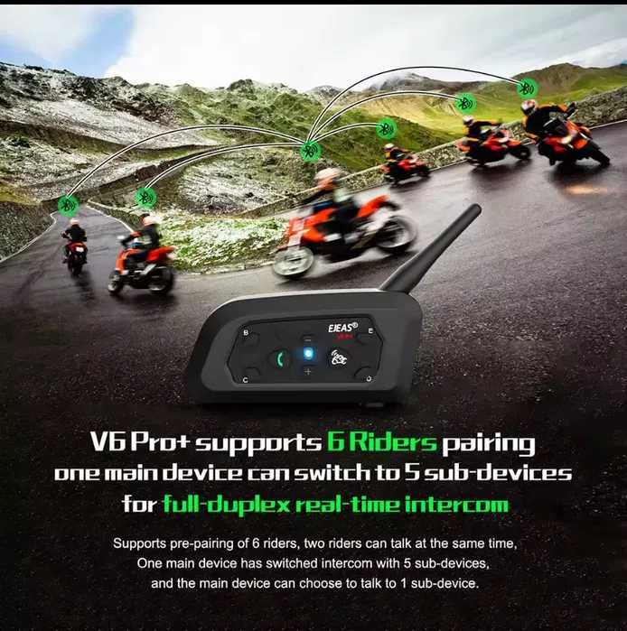 . EJEAS V6 PRO+ /1200.  для мотоциклу