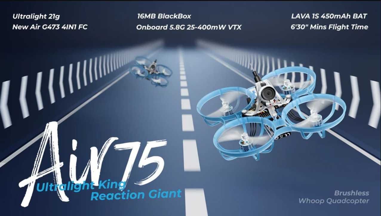 Новий Fpv дрон BETAFPV Air75 ELRS