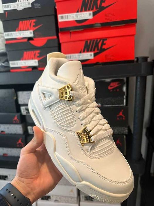 Buty Trampk Jordan 4 Retro Metallic Gold R.46