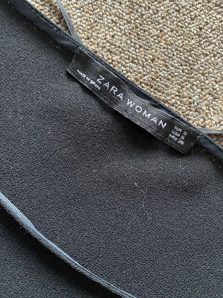 Маленькое черное платье Zara мини платье Зара