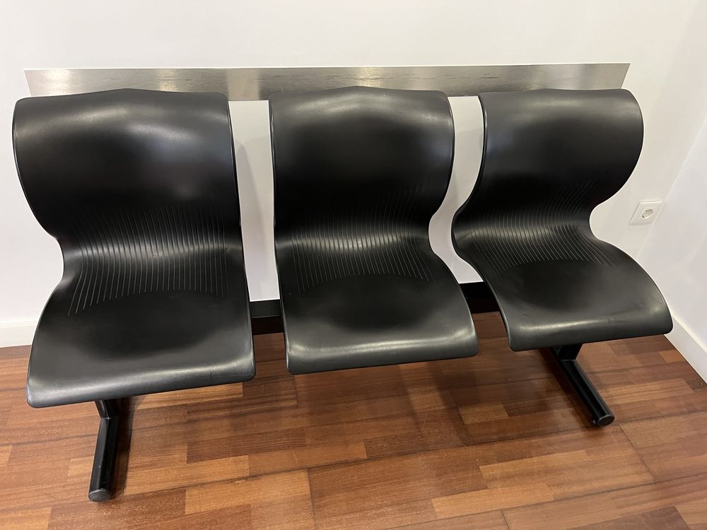 Banco de 3 lugares para sala de espera