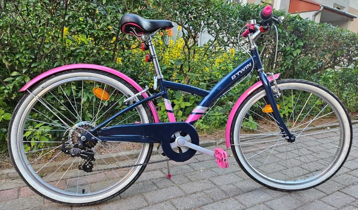 Rower młodzieżowy dziewczęcy miejski, stan bardzo dobry
