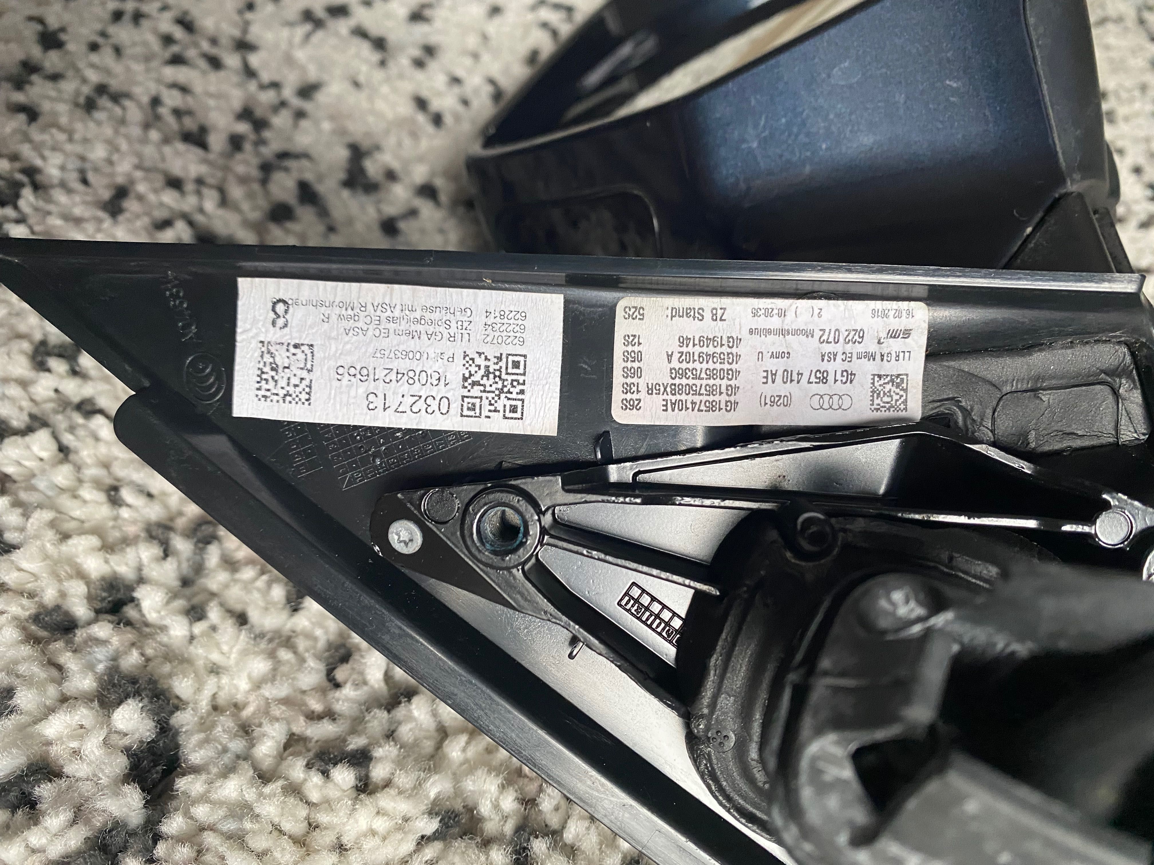 Audi A6 C7 2016 Lusterko prawe 14+2 pin