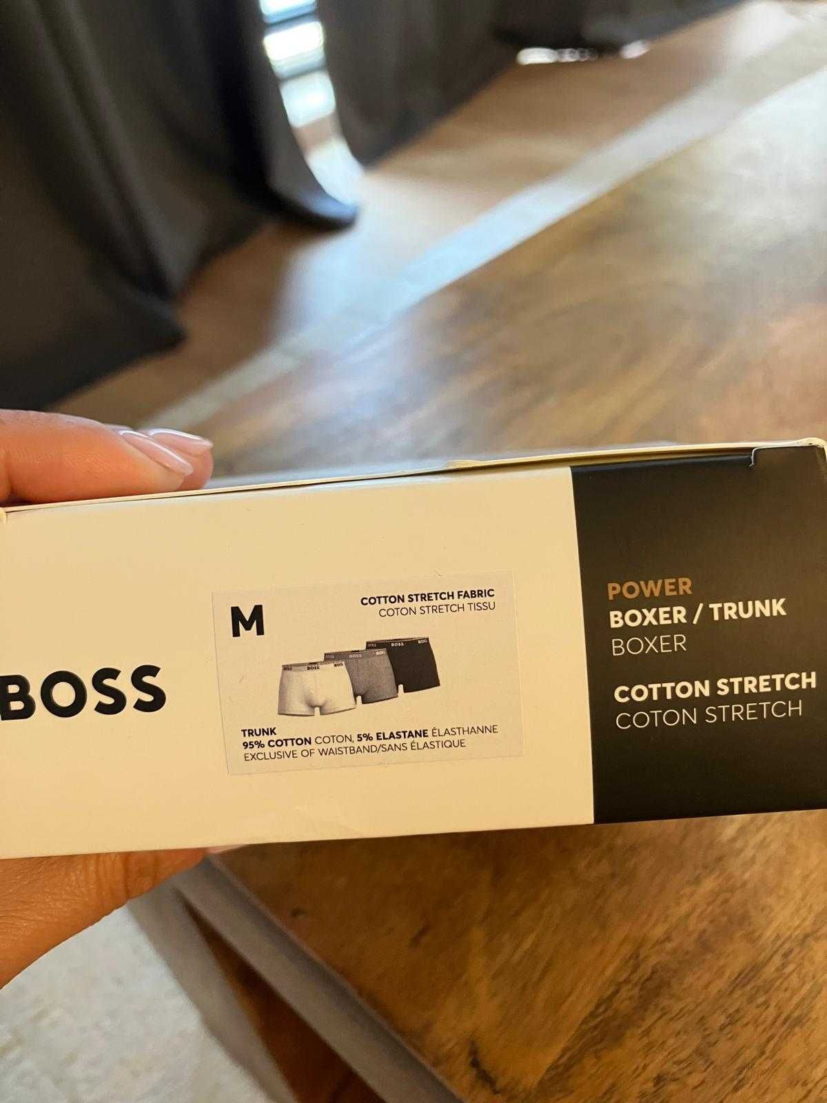boxers novos em caixa tamanho M BOSS algodão e elastano