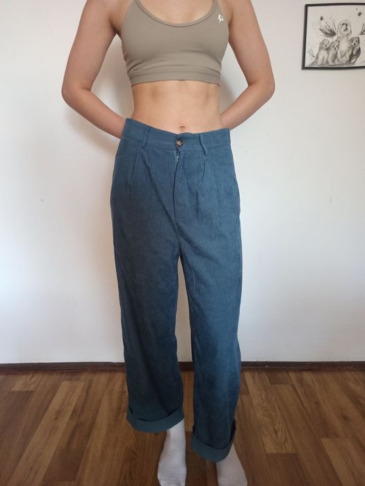 Niebieskie spodnie Shein