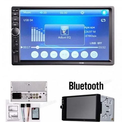 Автомагнітола Lesko  сенсорний екран Bluetooth пульт