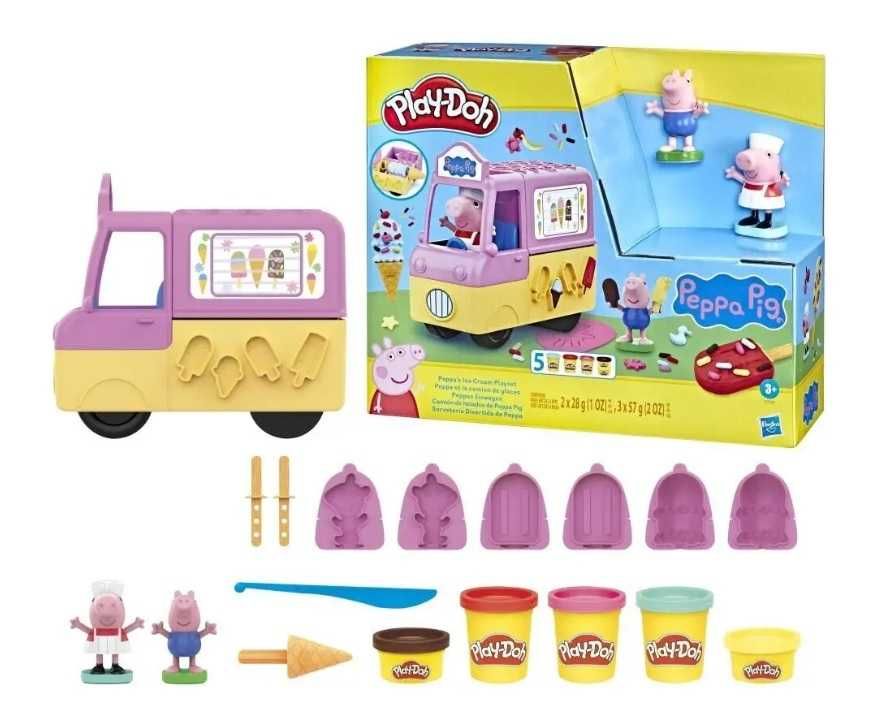 CIASTOLINA Play Doh Świnka Peppa Auto Lodziarnia