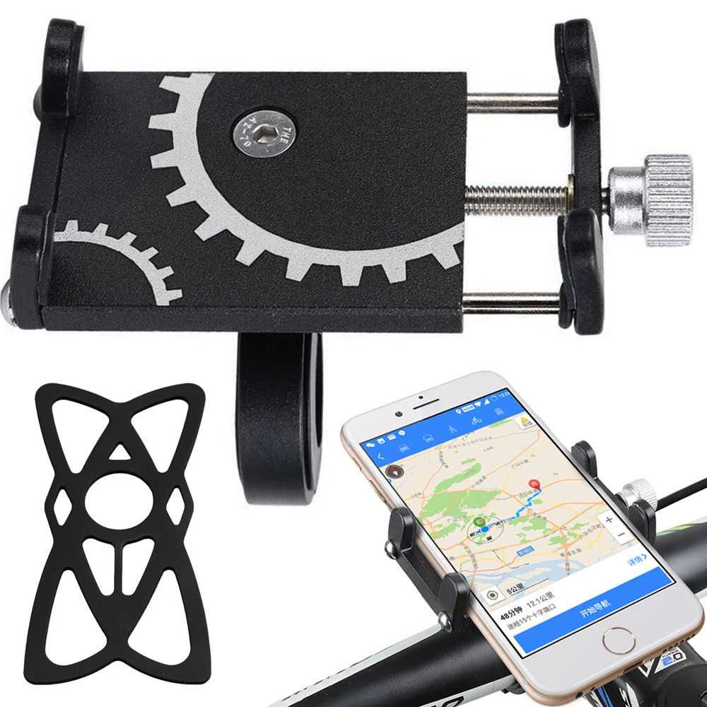 Uchwyt rowerowy na telefon motor motocykl aluminium na kierownicę
