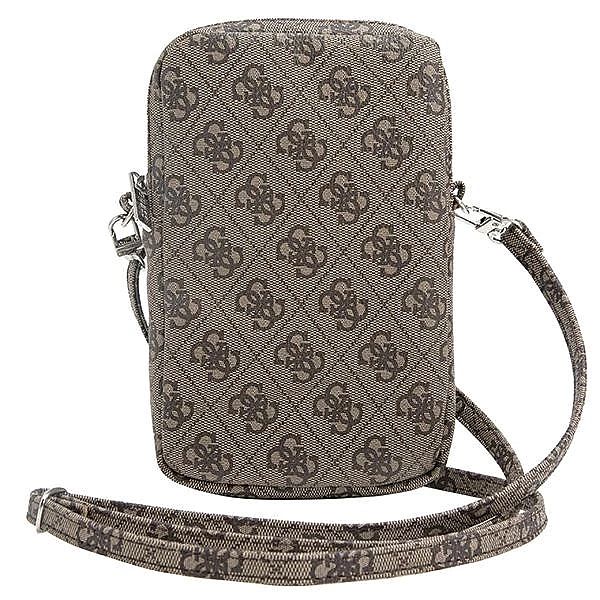 Torebka Guess Zip 4G Triangle - brązowa