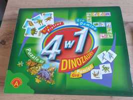 Gra 4w1 - Piotruś, Puzzle60, Pamięć, Domino