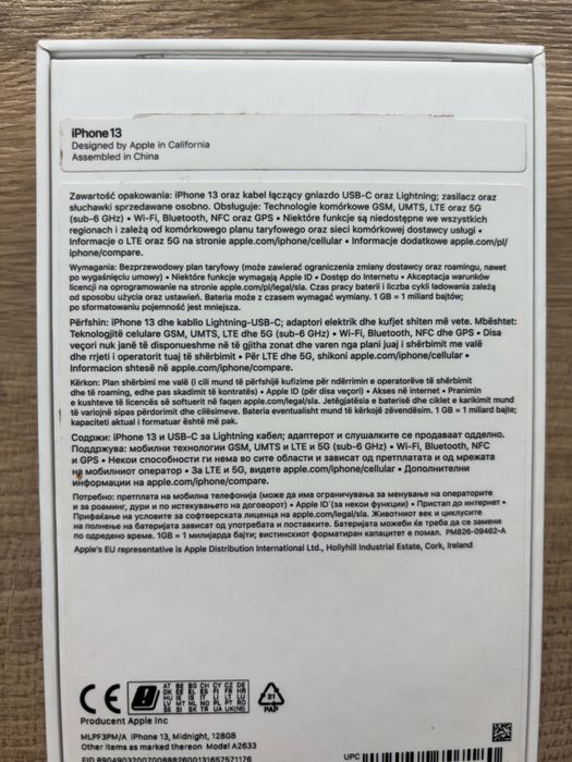 Iphone 13 128GB CZARNY