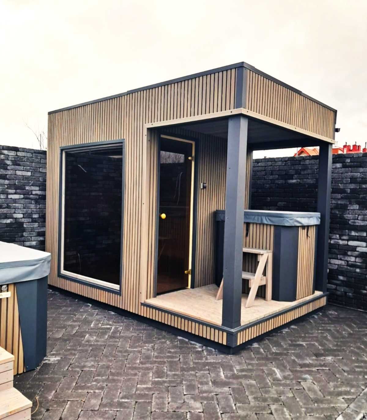 Sauna zewnętrzna Brown Domek ogrodowy od BM Moduły jakość PREMIUM !!