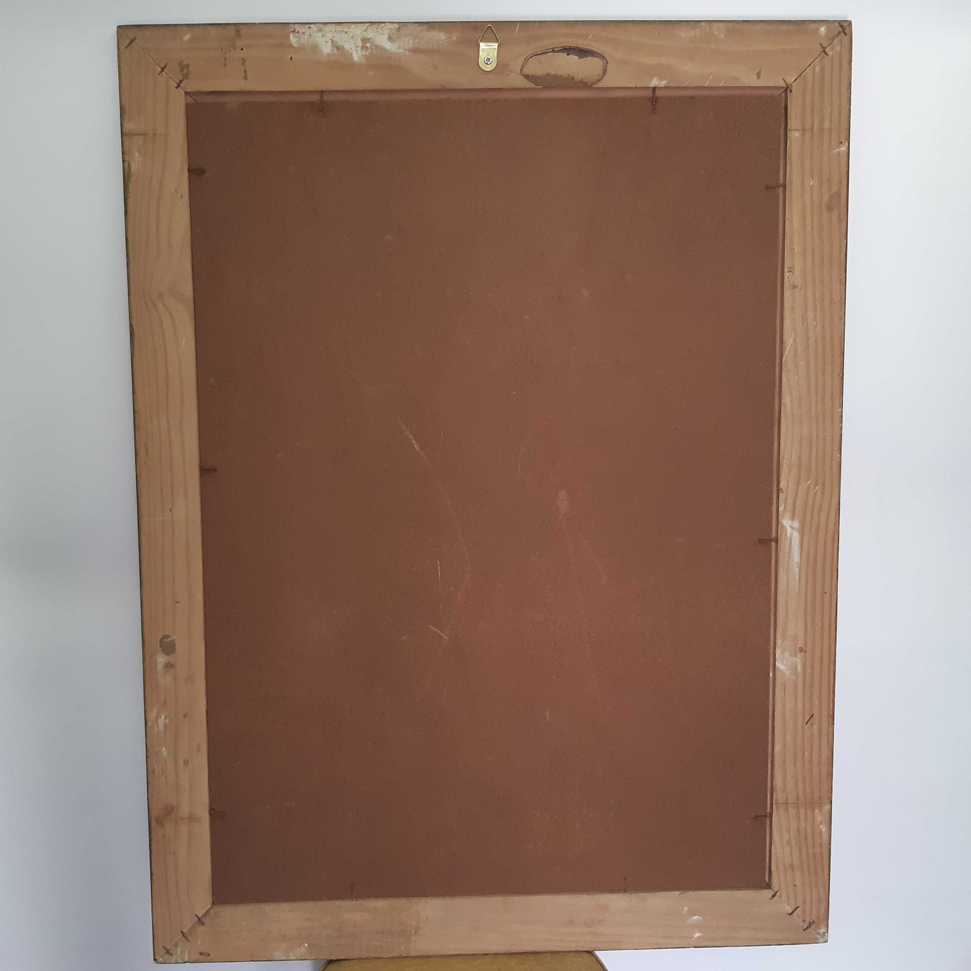 Retro Vintage Antigo Quadro 80x60cm Gravura Homem Oferece Uvas Boucher
