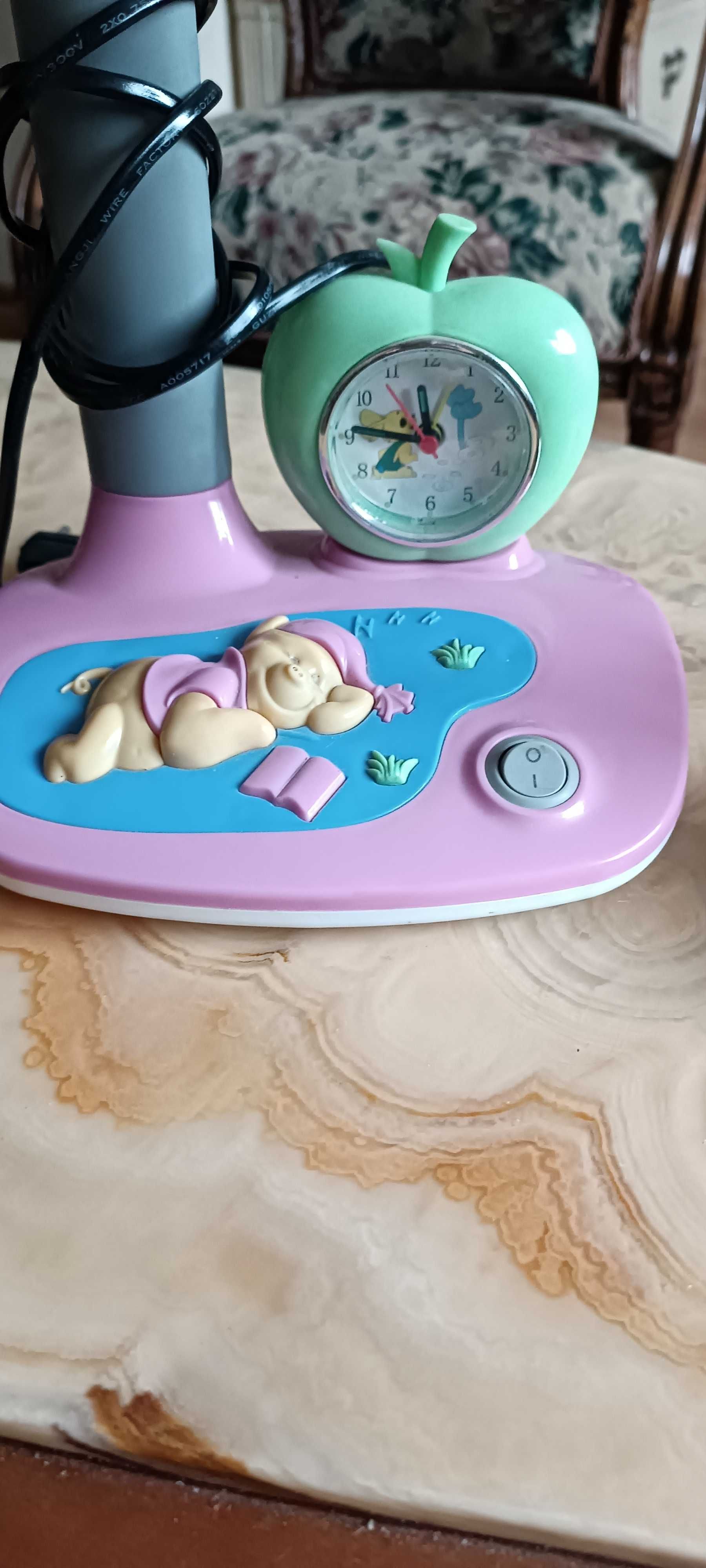 Lampka na biurko, mis zegarek, budzik regulowana