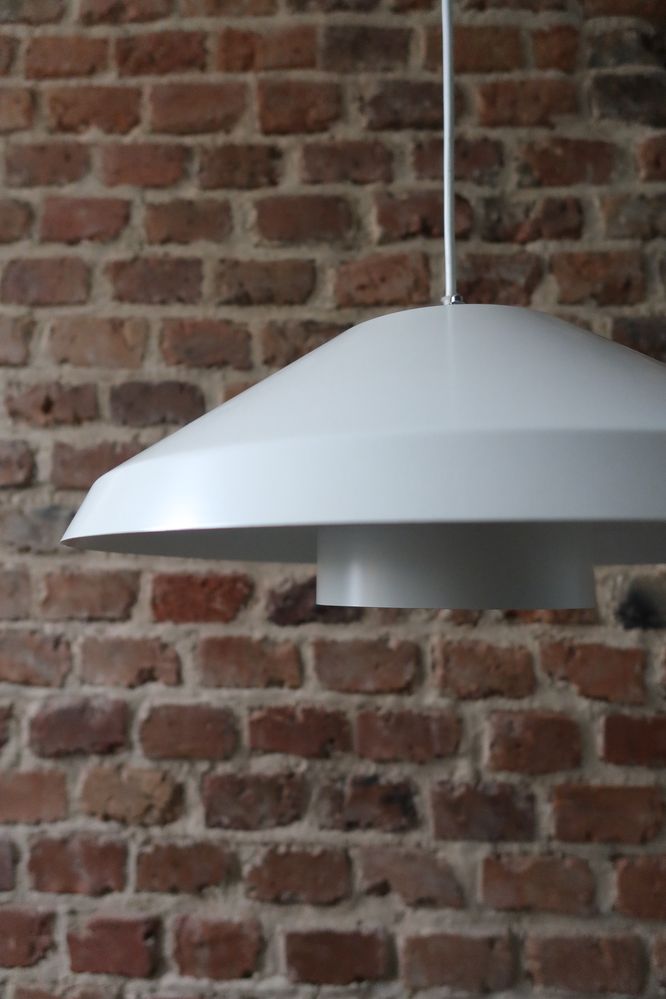 Duńska lampa sufitowa space age vintage wisząca