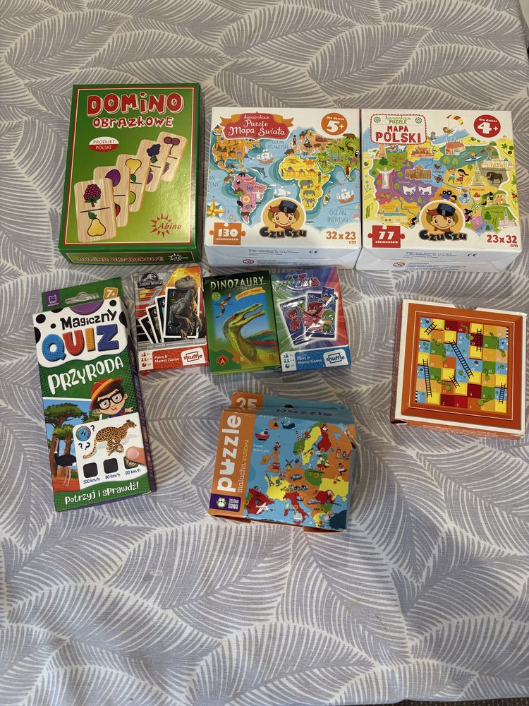 Czuczu, Aksjomat puzzle, domino, karty, magiczny quiz