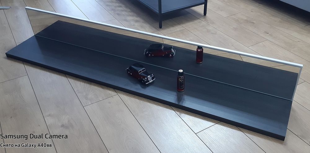 Półka venge z lusterkiem, 175 cm