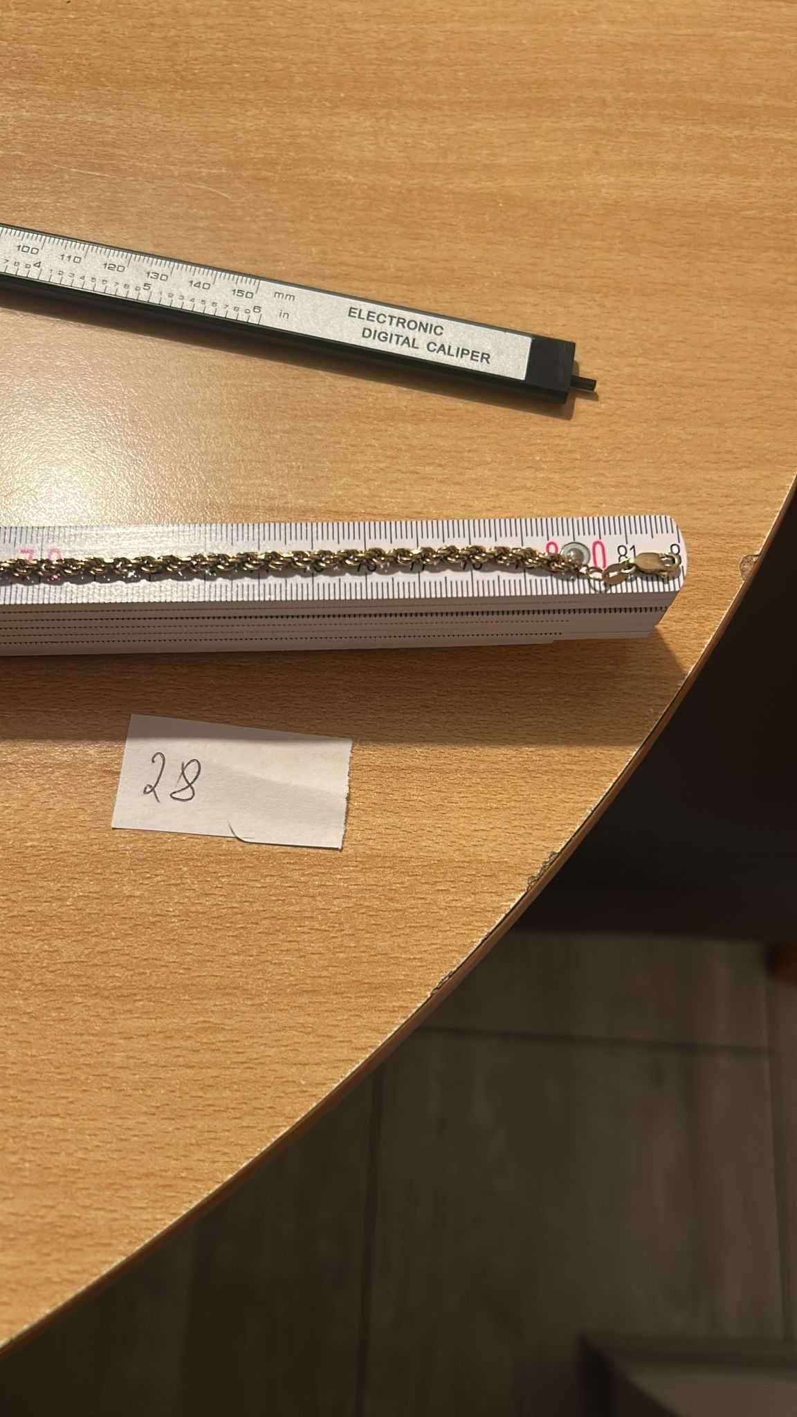 Złoty łańcuszek kordel /sznurek 333 8k 8,7gr  80cm dł  NIE 585 750 !!