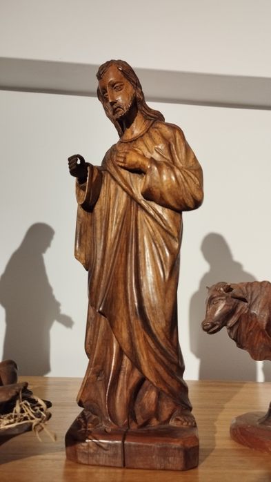 Presépio figuras madeira