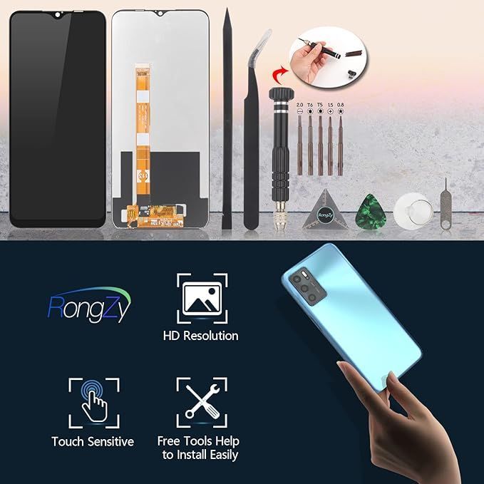 rongzy zamiennik ekranu do oppo a16 z narzędziami x