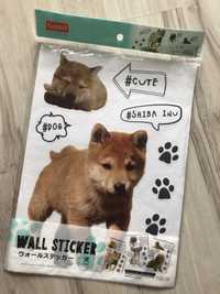 Naklejki na ścianę pieseł Shiba Inu