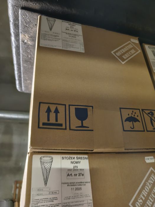 Rożek europejski średni 5 kartonów wafle do lodów za sztukę lody