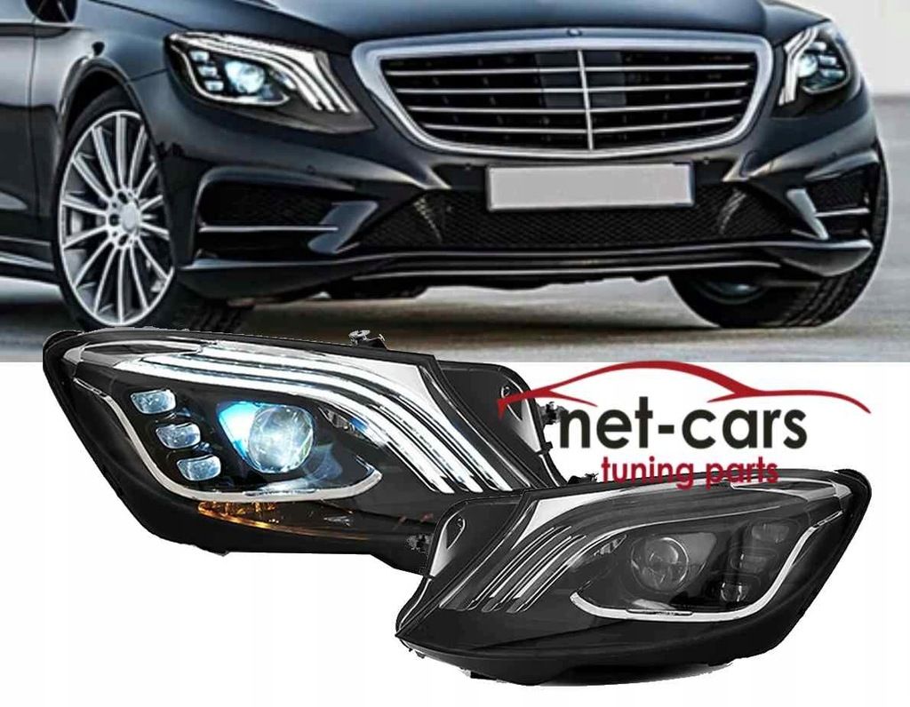 Reflektory lampy przód MERCEDES 12-17 S W222 wz Lift FULL LED Dynamiki