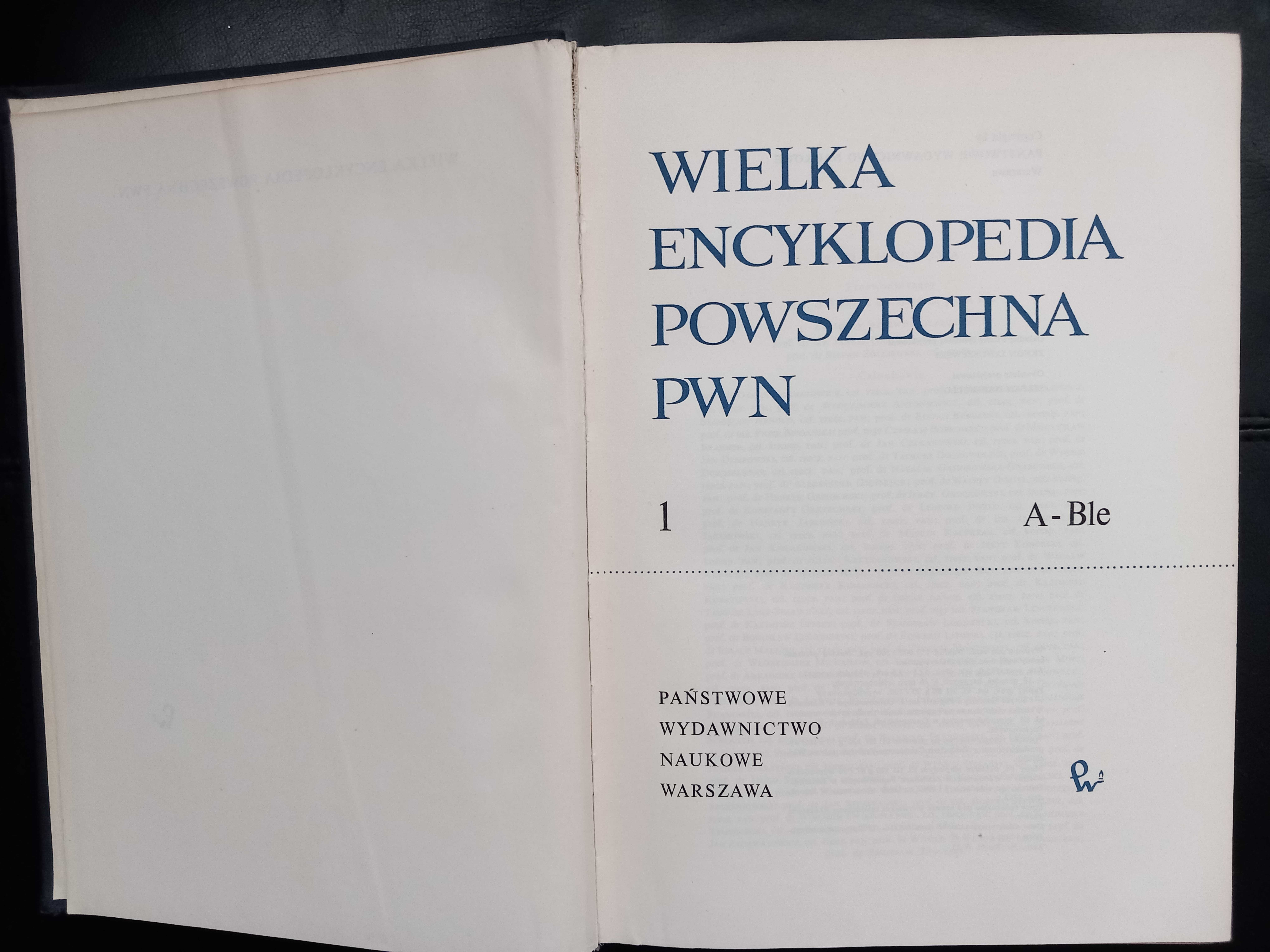 Wielka encyklopedia powszechna PWN.
