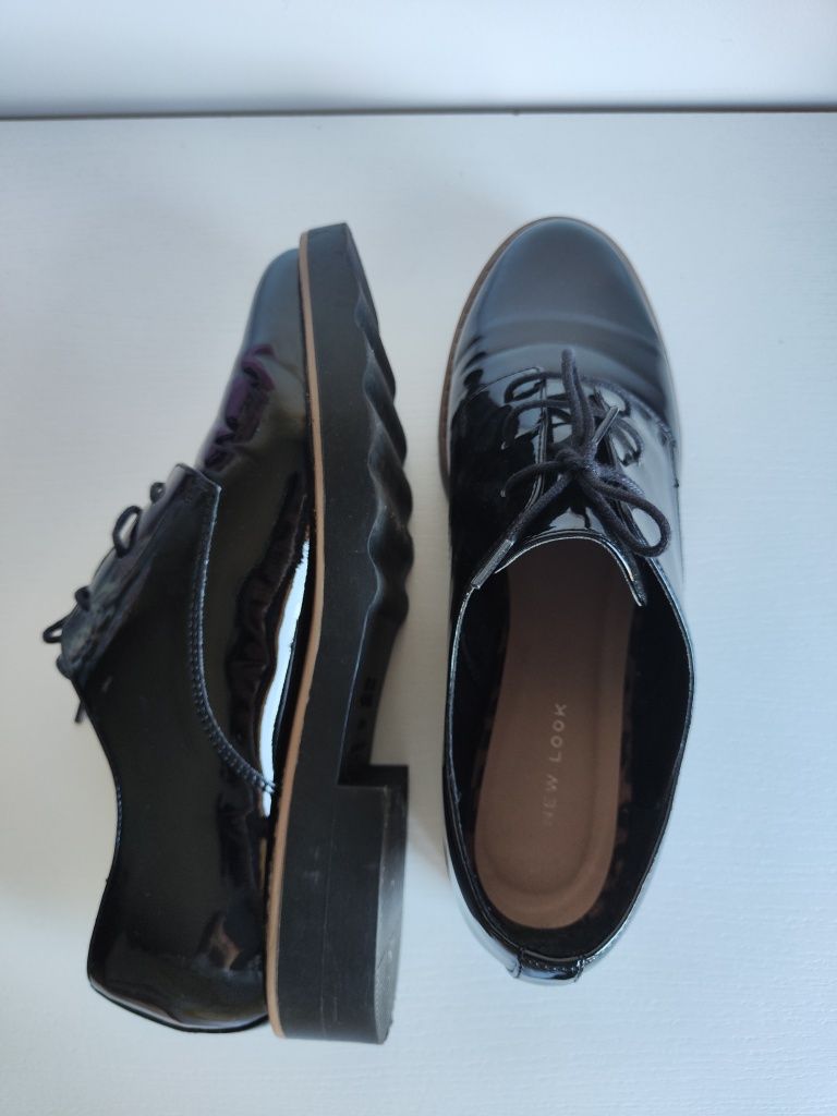 Buty oksfordki czarne new look