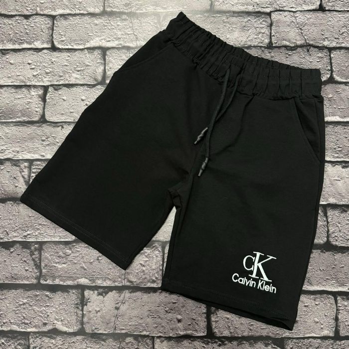 МЕГА СКИДКИ -60%! Мужские спортивные шорты Кельвин Кляйн черные хлопок