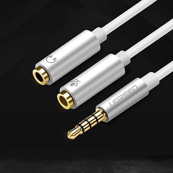 Ugreen kabel przewód rozdzielacz słuchawkowy mini jack 3,5 mm - 2 x mi