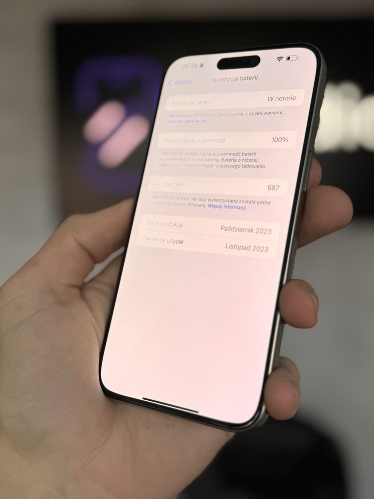 RATY 0% iPhone 15 Pro Max 256GB BATERIA 100% GWARANCJA 12 miesiecy!!!