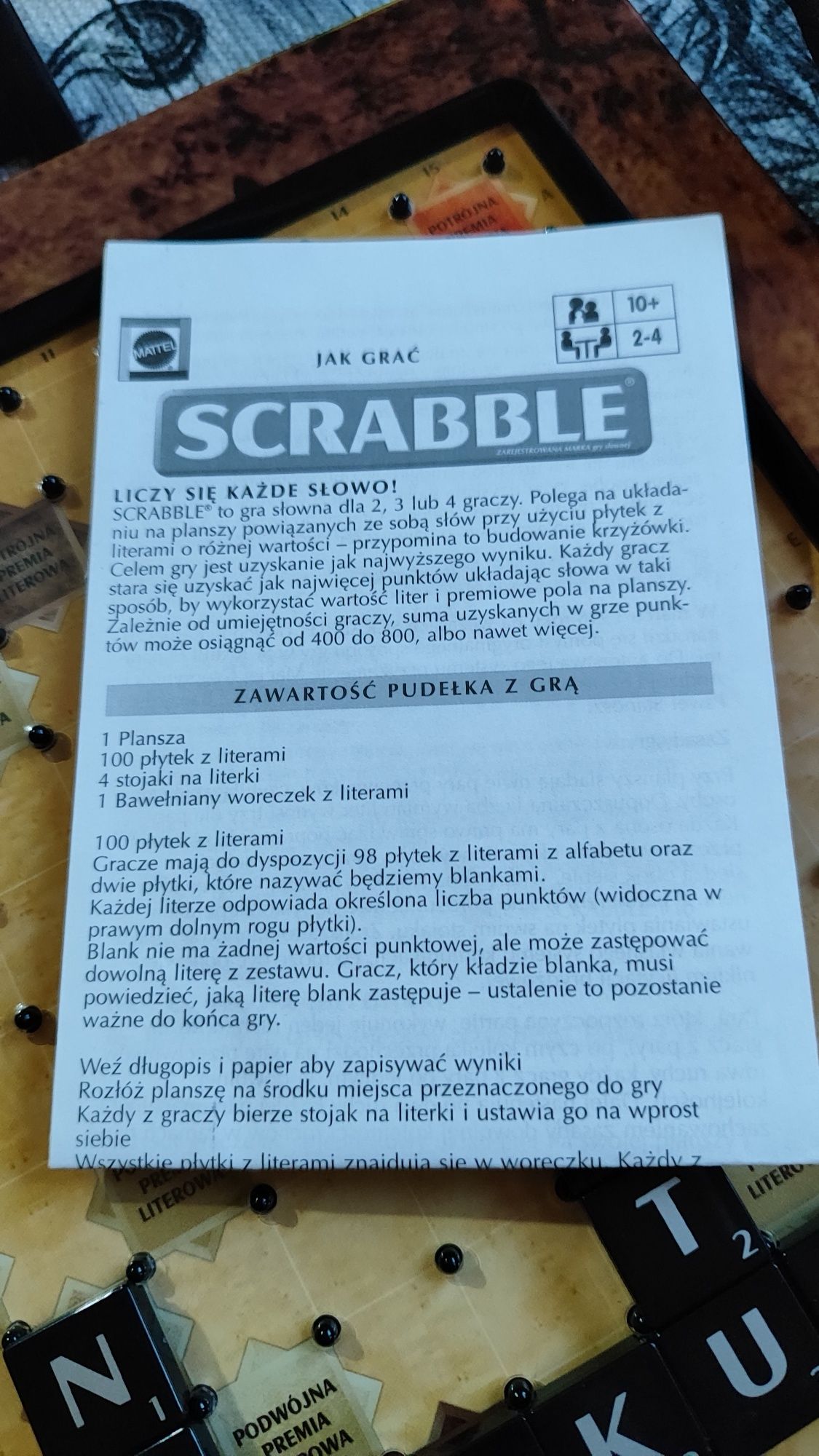 Scrabble deluxe - wersja polska