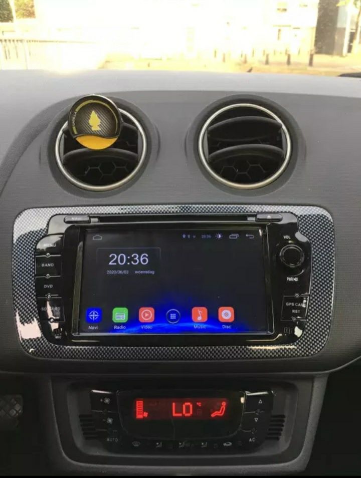 Auto Rádio Android Seat Ibiza 6j 2009 a 2013 GPS DVD USB Bluetooth