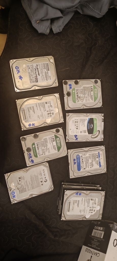 HDD 2TB, 1TB, 320gb