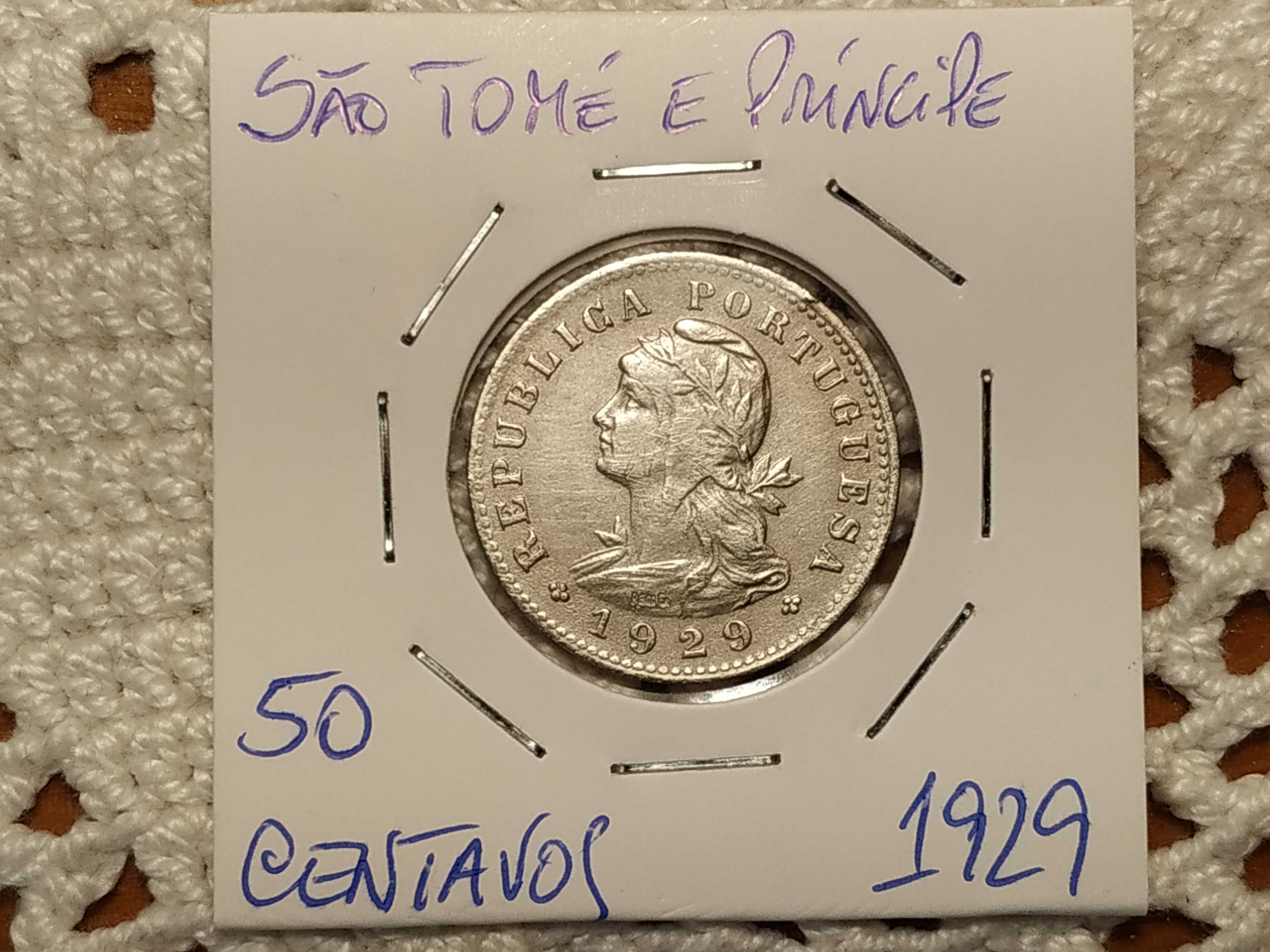 São Tomé e Príncipe - moeda de 20 centavos de 1929 (Ex-colónias)