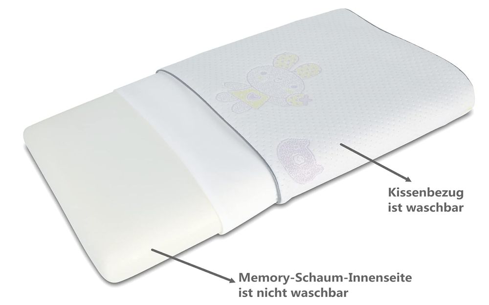 Hipoalergiczna poduszka dla dzieci 3-8 lat 50,5x30x6,6 cm