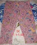 Roupa de menina, tamanho 1 a 1.5 anos.