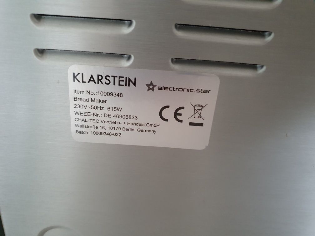 Wypiekacz do chleba automat Klarstein Country-Life
