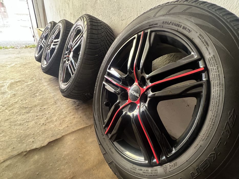 Felgi 18” Ronal R57 4 szt. + opony zimowe 4 szt. + czujniki ciśnienia