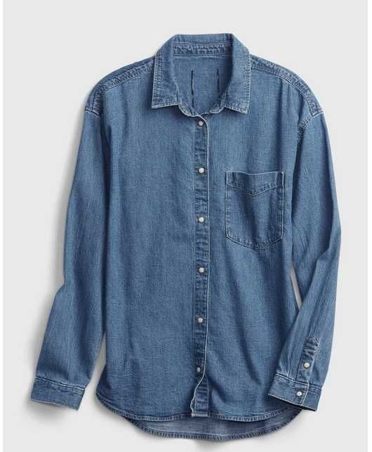 GAP сорочка джинс джинсовая джинсова рубашка teen oversize 12-14 р