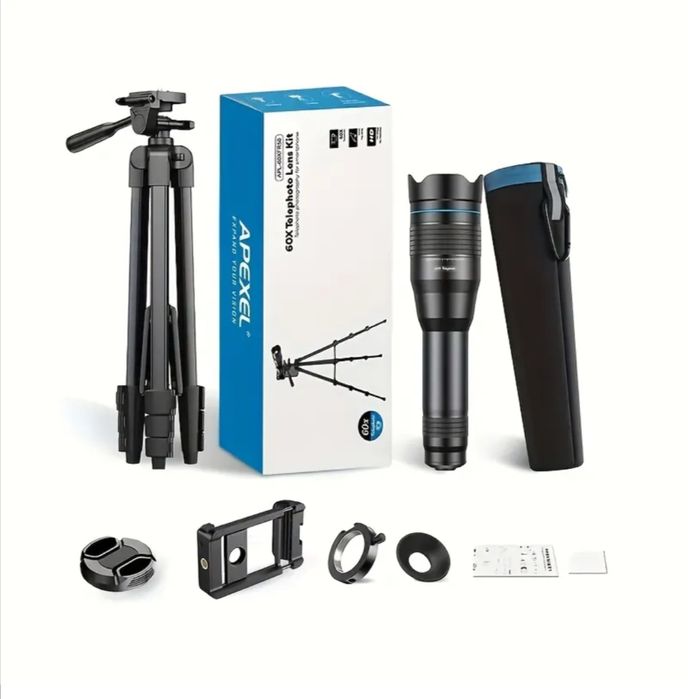 телеоб'єктив Apexel 60X Telephoto Lens Kit.