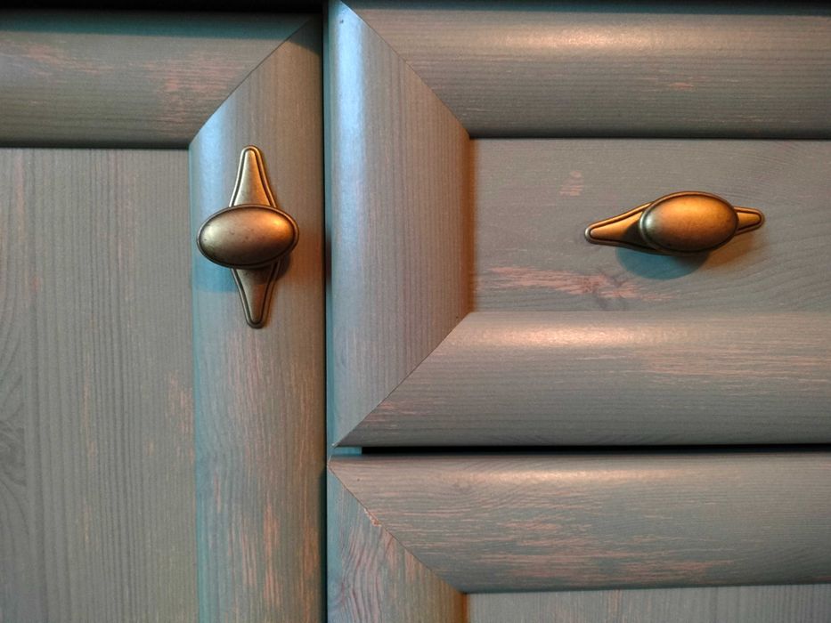 Zestaw mebli Retro Black red white rtv szafa komoda