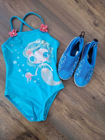 Buty dziecięce do wody + kostium kąpielowy