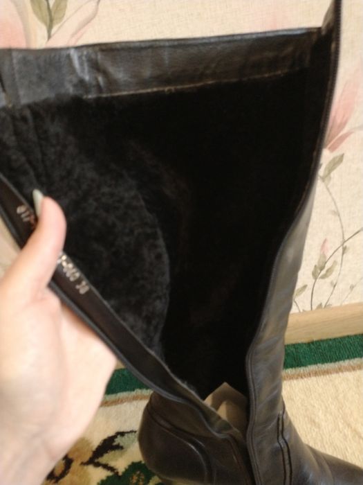 Зимние сапоги (ботфорты) на меху Braska