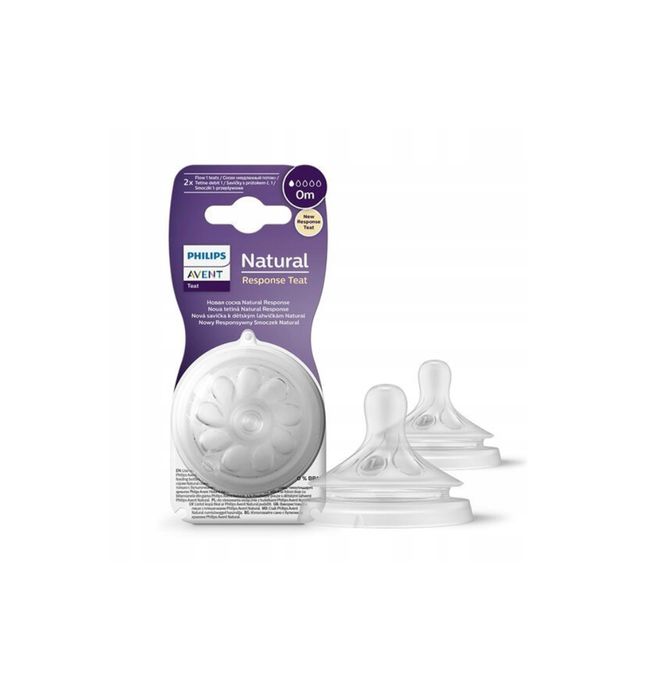 Philips Avent Natural Smoczki 0msc+ Responsywne 2sztuki Poziom1 *NOWE*