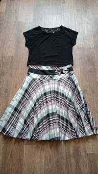 Женская  плиссированная юбка с топом, р. 48-50