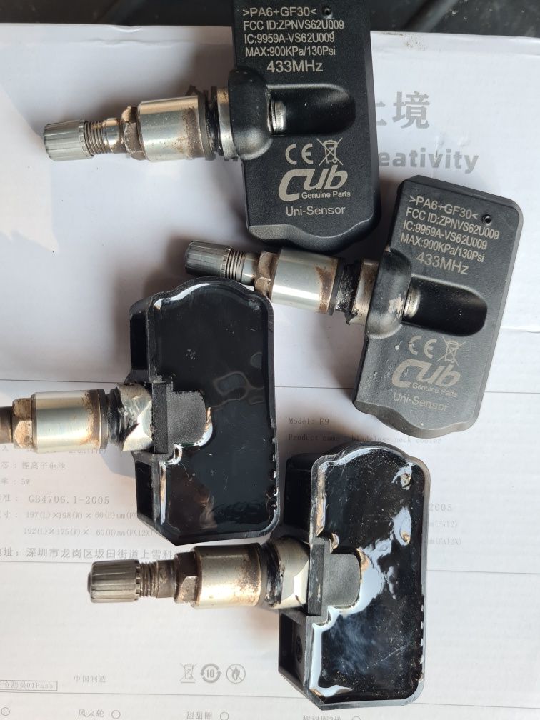 Датчики тиску в шинах tmps CUB Uni-Sensor zpnvs62u009 433MHz